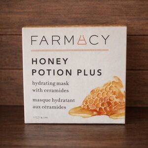 Farmacy Honey Potion Plus Hydrating Mask - Cream & Gold Accent New in Box